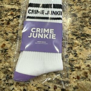 Crime Junkie Daily Crew Socks